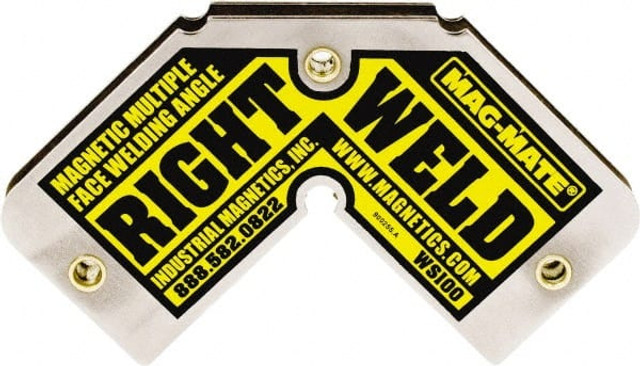 Mag-Mate WS100 4-3/4" Wide x 9/16" Deep x 2-3/4" High Ceramic Magnetic Welding & Fabrication Square