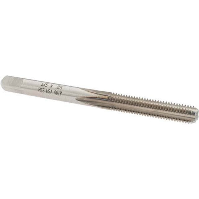 MSC 19261 Straight Flutes Tap: Metric Coarse, 4 Flutes, Bottoming, High Speed Steel, Bright/Uncoated