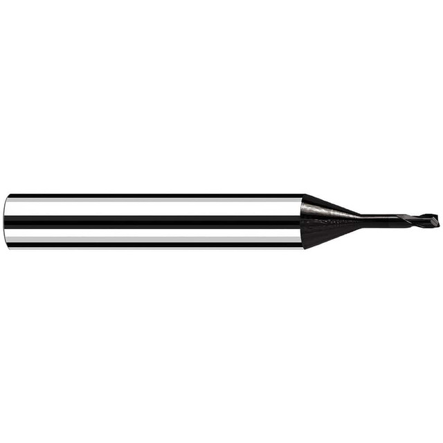 Fraisa B6034030 Corner Radius End Mill: 0.3 mm Dia, 0.30 mm LOC, 30 deg Helix, C Coated, Corner Radius End, Centercutting Series MicrotoroXG