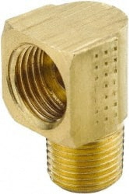 Parker 249IFHD-5-2 Brass Flared Tube Inverted Male Elbow: 5/16" Tube OD, 1/8-27 Thread