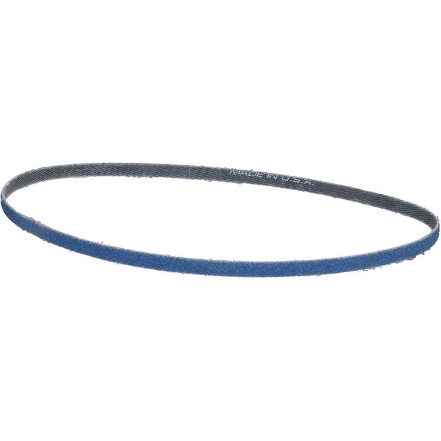 Norton 66254473499 Abrasive Belt:  1/4" Wide, 24" OAL, 40 Grit, Zirconia Alumina