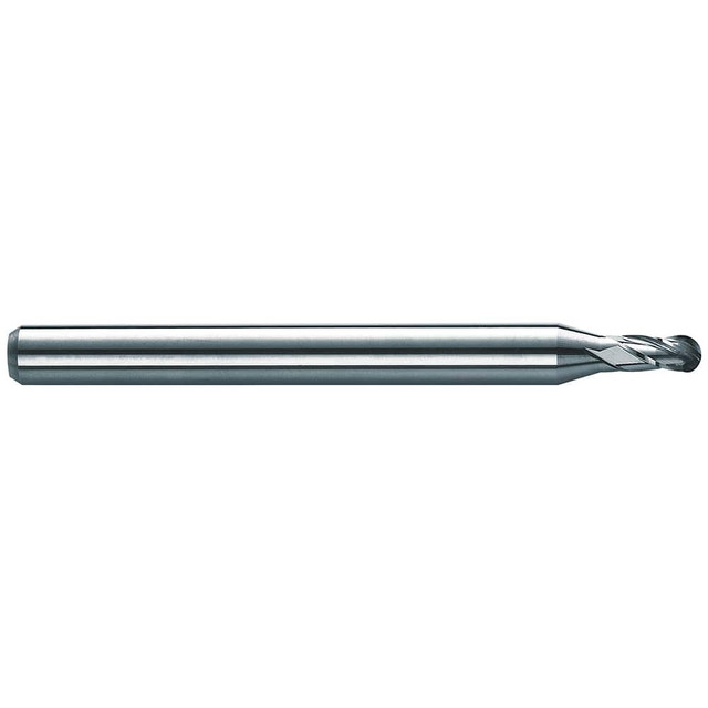 SGS 00968 Ball End Mill: 0.075" Dia, 0.375" LOC, 4 Flute, Solid Carbide