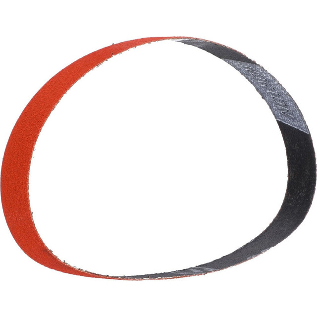 Norton 69957398029 Abrasive Belt:  3/4" Wide, 18" OAL, 80 Grit, Ceramic Alumina