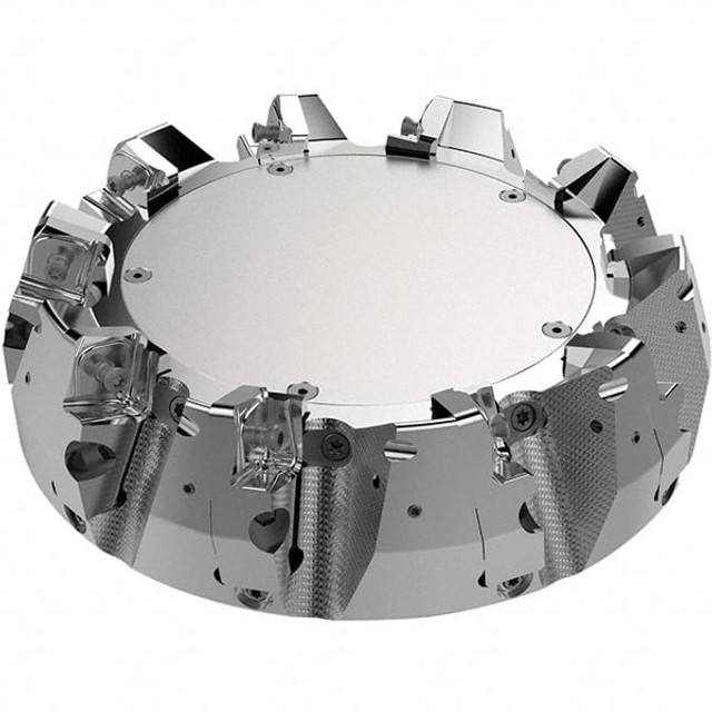 Seco 03167771 200mm Cut Diam, 60mm Arbor Hole, 11mm Max Depth of Cut, 71° Indexable Chamfer & Angle Face Mill
