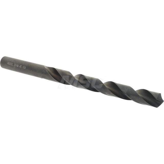 Hertel 71205827 Jobber Length Drill Bit: 23/64" Dia, 118 °, High Speed Steel