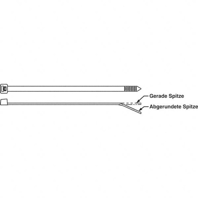 Panduit PLT4S-C Cable Tie Duty: 14.5" Long, Natural, Nylon, Standard