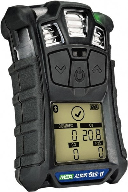 MSA 10178357 Multi-Gas Detector: Carbon Monoxide, Hydrogen Sulfide, LEL & Oxygen, Audible, Vibration & Visual Signal, LCD