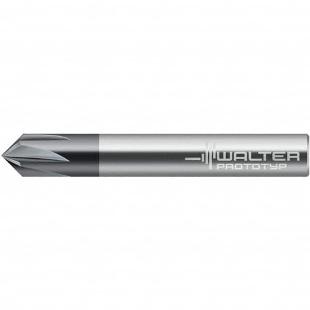 Walter-Prototyp 6959855 Chamfer Mill: 1 mm Dia, 4 Flutes, Solid Carbide