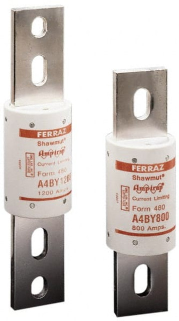 Ferraz Shawmut A4BY1600 Cylindrical Time Delay Fuse: L, 1,600 A, 10-3/4" OAL, 3" Dia