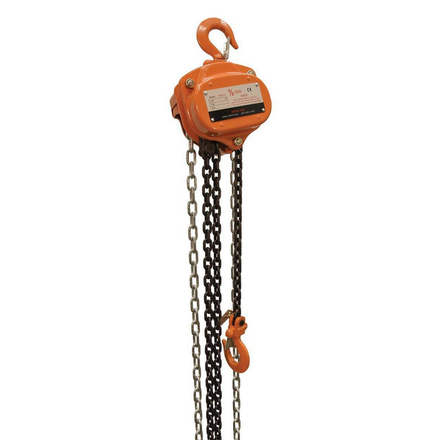 Vestil PHCH-1-10 Manual Hand Chain Hoist: 1,000 lb Working Load Limit, 10' Max Lift