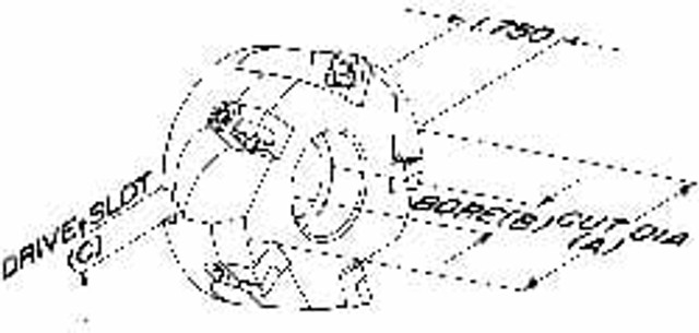 Lindsay Cutting Tools M3N4-0 3" Cut Diam, 1" Arbor Hole Diam, Indexable Square-Shoulder Face Mill