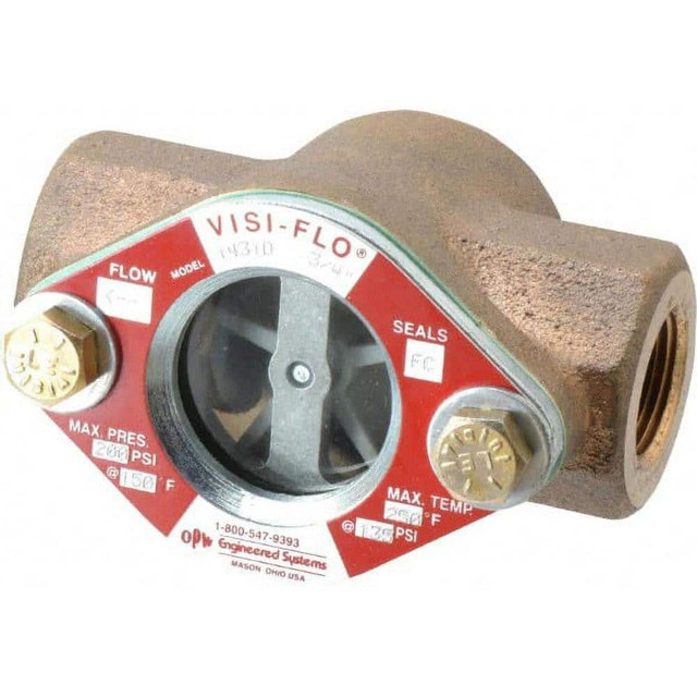 OPW Engineered Systems 1431D-0202 2 Inch, Bronze, Visi-Flo Sight Flow Indicator