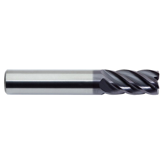 M.A. Ford. 17825010A Square End Mill:  0.2500" Dia, 0.625" LOC, 0.25" Shank Dia, 2.5" OAL, 5 Flutes, Solid Carbide