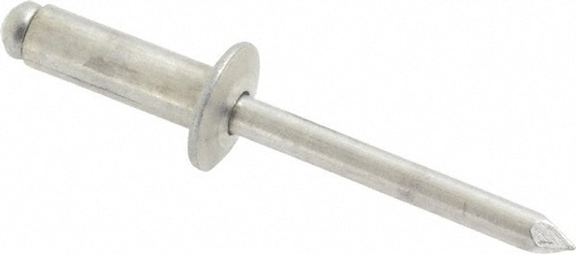 Marson 44285 Open End Blind Rivet: Button Head, Aluminum Body, Aluminum Mandrel