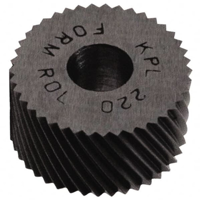 MSC BPLX450 Standard Knurl Wheel: 5/16" Dia, 70 ° Tooth Angle, 50 TPI, Diagonal, Cobalt