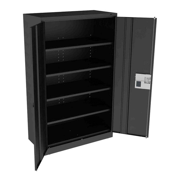 Tennsco J2478SUEL-BLK Storage Cabinet: 48" Wide, 24" Deep, 78" High