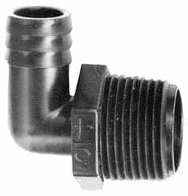 NewAge Industries 5013533 Barbed Tube Elbow: 3/8" Barbs, 1/2" NPT