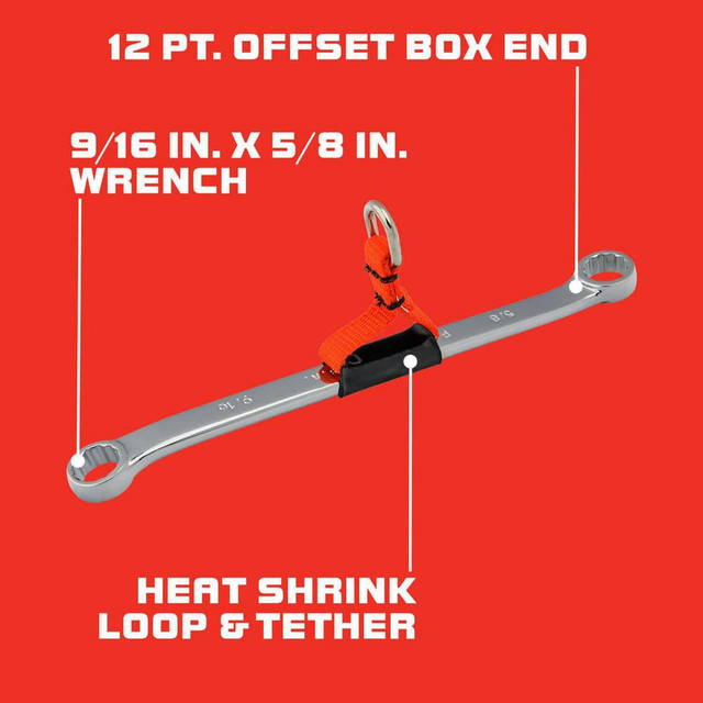Proto J1172-TT Box Wrenches; Wrench Type: Pull Box End Wrench ; Double/Single End: Double ; Wrench Shape: Straight ; Material: Steel ; Finish: Chrome ; Number Of Points: 12
