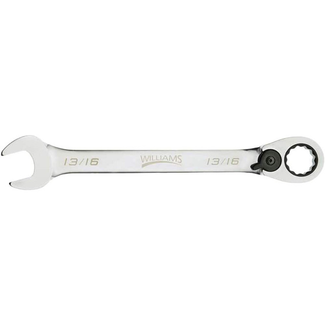 Williams JHW1210RC Combination Wrenches; Size (Inch): 5/16 ; Type: Reversible Ratcheting Combination Wrench ; Finish: Polished Chrome ; Head Type: Combination ; Box End Type: 12-Point ; Handle Type: Straight