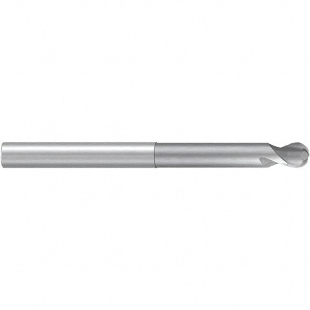 Emuge 1943.012 Ball End Mill: 2 Flute, Solid Carbide