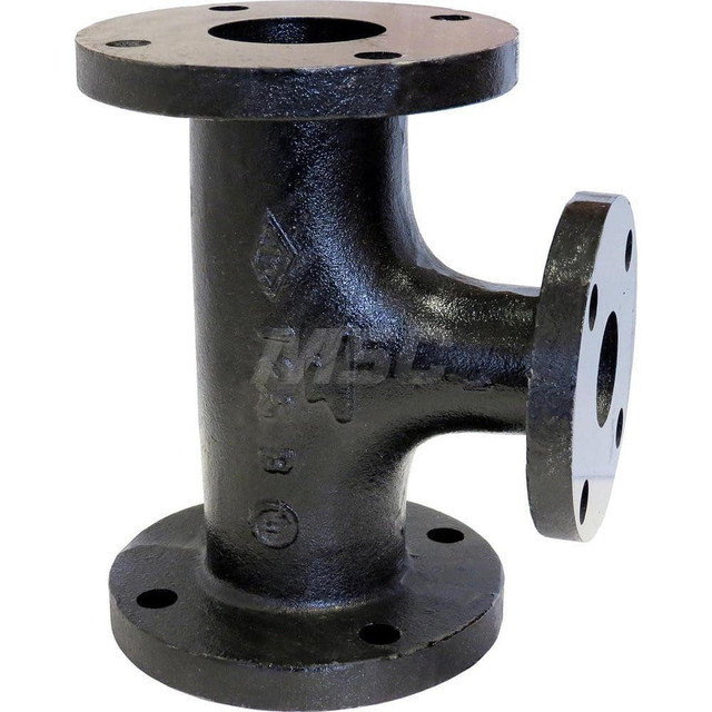 Anvil 0306040809 Black Tee: 8 x 6 x 6", 125 psi, Threaded