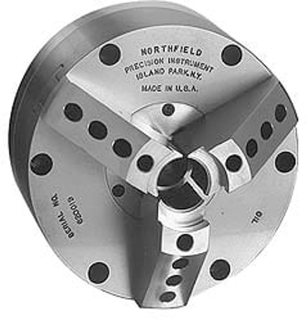 Northfield 650 Air Power Lathe Chuck: 6" Dia, 3 Jaws