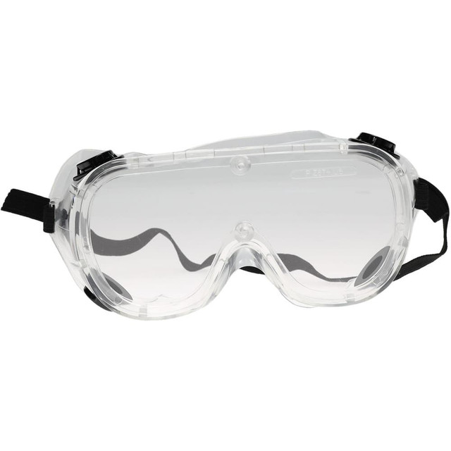 PRO-SAFE PS-4401300 Safety Goggles: Chemical Splash, Uncoated, Clear Polycarbonate Lenses