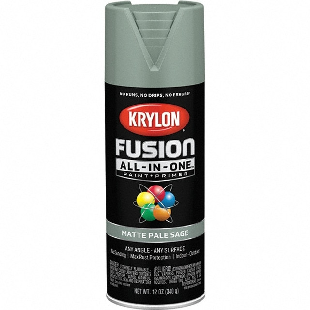 Krylon K02761007 Acrylic Enamel Spray Paint: Pale Sage, Matte, 12 oz