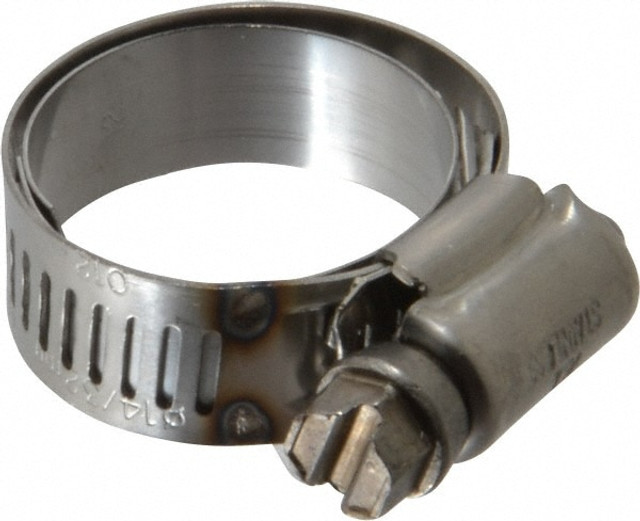 IDEAL TRIDON M615012706 Worm Gear Clamp: SAE 12, 11/16 to 1-1/4" Dia, Stainless Steel Band