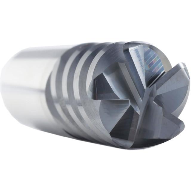 Supermill SM5F750XL Square End Mill: 3/4'' Dia, 3'' LOC, 3/4'' Shank Dia, 6'' OAL, 5 Flutes, Solid Carbide