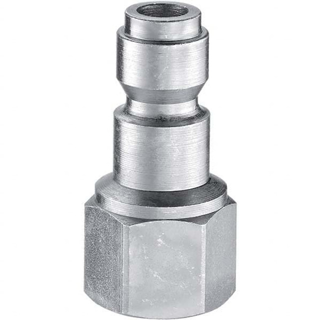 Prevost URP 116204 Pneumatic Hose Fittings & Couplings; Coupling Type: Plug ; Coupler Size: 0.5in ; Material: Steel ; Thread Standard: FNPT ; Connection Type: Threaded