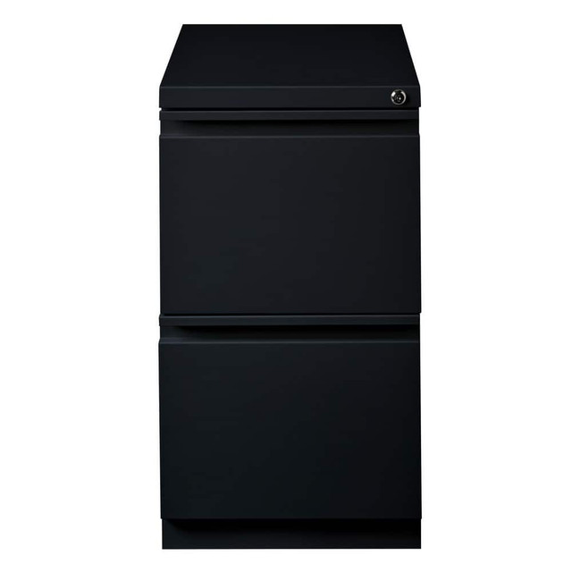 Hirsh 18578 Mobile Pedestal: 2 Drawers, Steel, Black