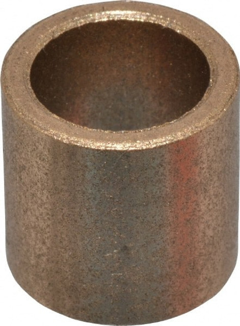 Boston Gear 34636 Sleeve Bearing: 3/8" ID, 1/2" OD, 1/2" OAL, Oil Impregnated Bronze