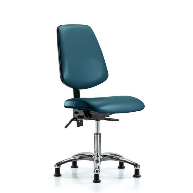 Blue Ridge Ergonomics MSC45521 Task Chair: Vinyl, Marine Blue