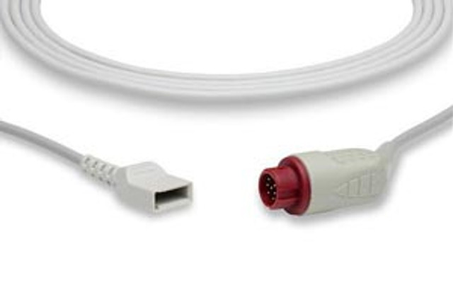 Cables and Sensors  IC-HP-UT0 IBP Adapter Cable Utah Connector, Philips Compatible w/ OEM: 650-206 (DROP SHIP ONLY) (Freight Terms are Prepaid & Added to Invoice - Contact Vendor for Specifics)