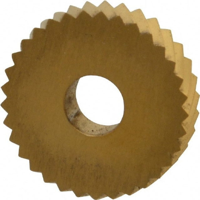 Dorian Tool 73310125438 Standard Knurl Wheel: 1" Dia, 90 ° Tooth Angle, 12 TPI, Diagonal, Cobalt