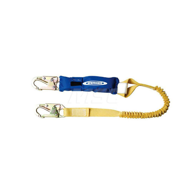 Werner C411120 Lanyards & Lifelines; Load Capacity: 5000lb ; Construction Type: Webbing ; Harness Type: Ladder Climbing ; Lanyard End Connection: Snap Hook ; Anchorage End Connection: Snap Hook ; Length Ft.: 6.00