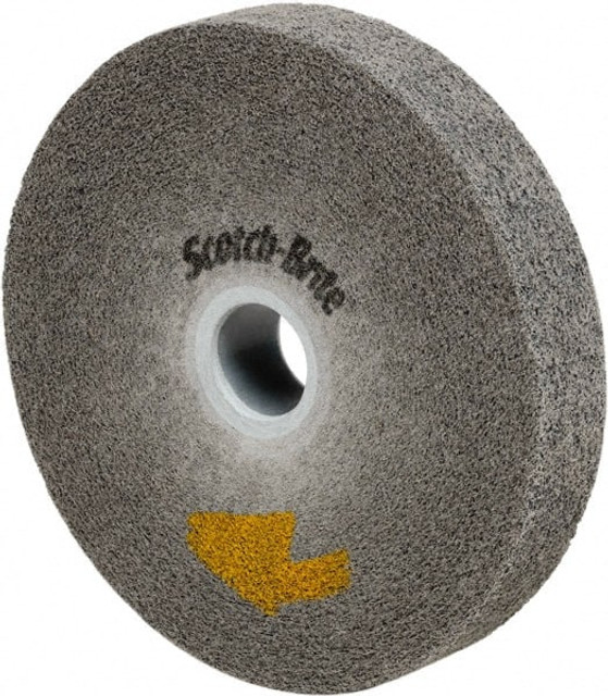 3M 7100023492 Deburring Wheel:  6" Dia,  1" Face Width,  1" Hole,  Density 9 N/A Silicon Carbide