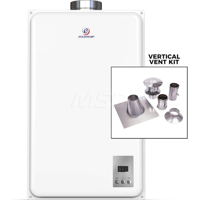 Eccotemp 45HI-NGV Gas Water Heaters; Inlet Size (Inch): 3/4 ; Commercial/Residential: Residential ; Fuel Type: Natural Gas ; Pilot Light Window: No ; Tankless: Yes ; Resettable Pilot: No