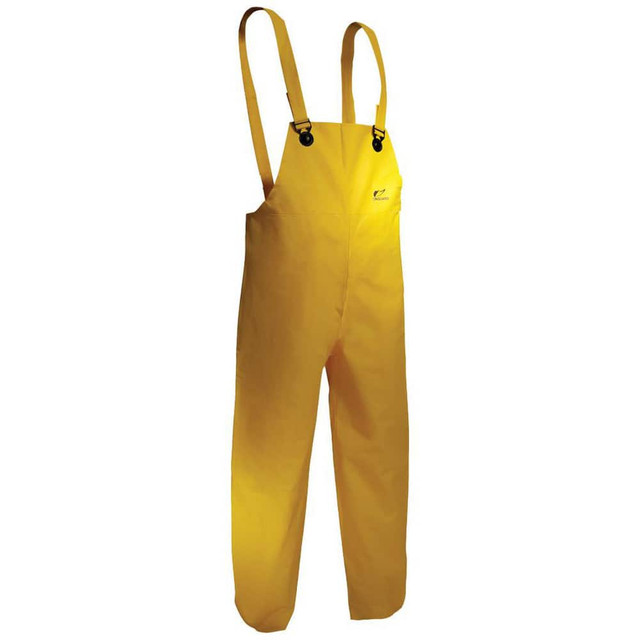 OnGuard 78050-3X Rain & Chemical Wear; Garment Style: Bib Overalls ; Size: 3X-Large ; Color: Yellow ; Material: Nylon; PVC ; Garment Type: Overall; Cut Resistant; Flame Retardant; Oil-Resistant ; Standards: ASTM D6413