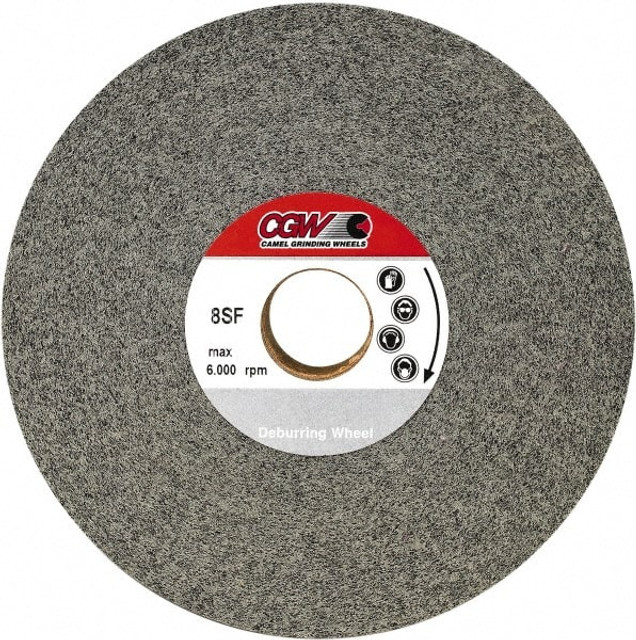 CGW Abrasives 70132 Deburring Wheel:  Density 8, Silicon Carbide