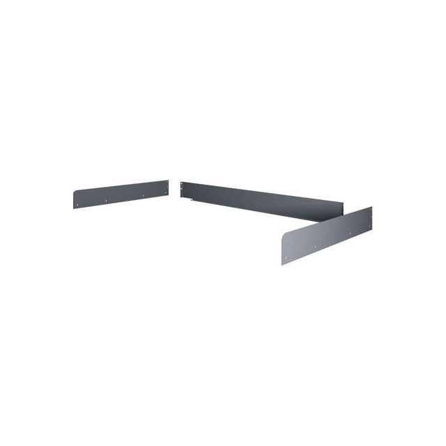 Tennsco SB-3072MGY Side & Back Rail Kit: for Workstations, Steel