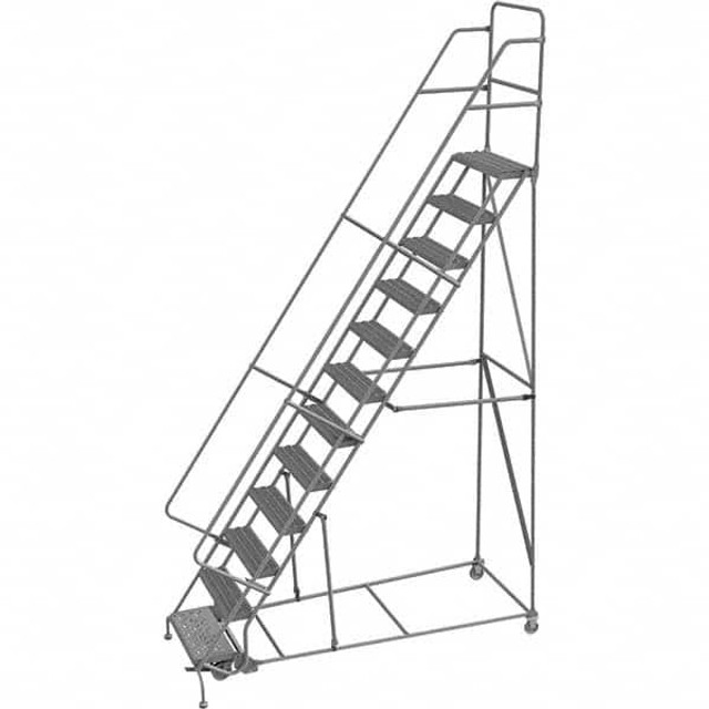 TRI-ARC KDSR112242 Steel Rolling Ladder: 12 Step