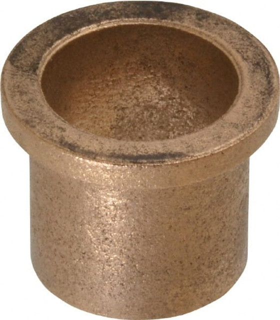 Boston Gear 69210 Flanged Sleeve Bearing: 7/8" ID, 1" OD, 1" OAL, Oil Impregnated Bronze