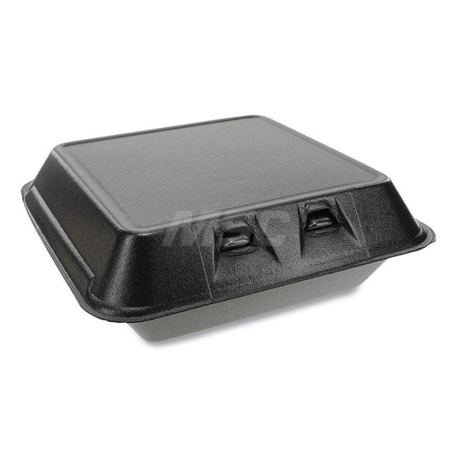 Pactiv PCTYHLB09010000 Food Storage Container: Square, Hinged Lid