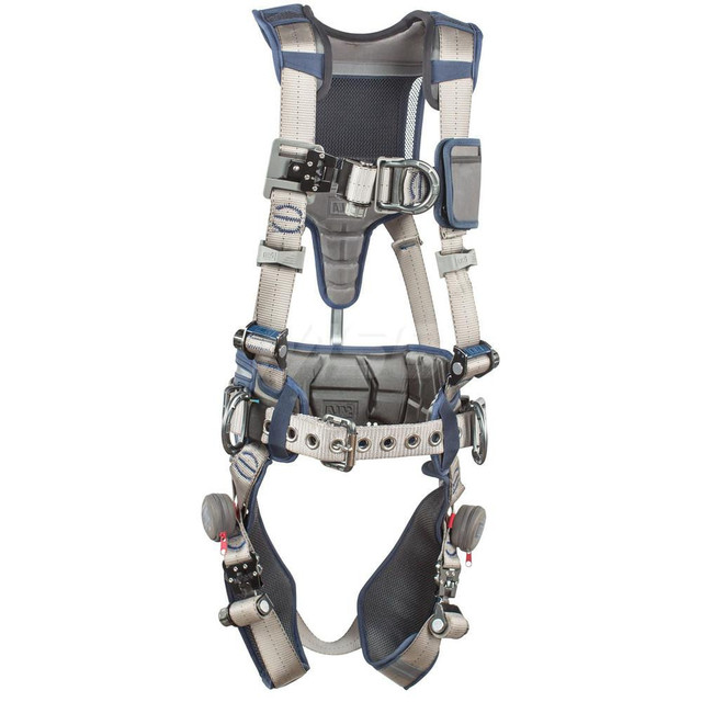 DBI-SALA 7100204380 Fall Protection Harnesses: 420 Lb, Construction Style, Size Large, For Climbing & Positioning, Polyester, Back Front & Side