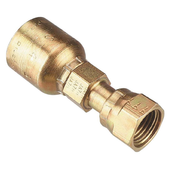 Parker 1JS43-6-6 Hydraulic Hose Female Seal-Lok Swivel Fitting: 0.375" ID, 6 mm, 3/8"