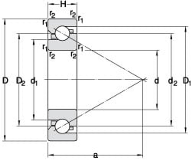 SKF 71919 CD/P4ADGA Angular Contact Ball Bearing: 95 mm Bore Dia, 130 mm OD, 36 mm OAW, Without Flange