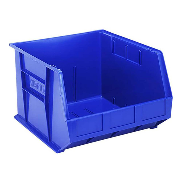 Quantum Storage QUS270BLCS Plastic Hopper Stacking Bin: Blue