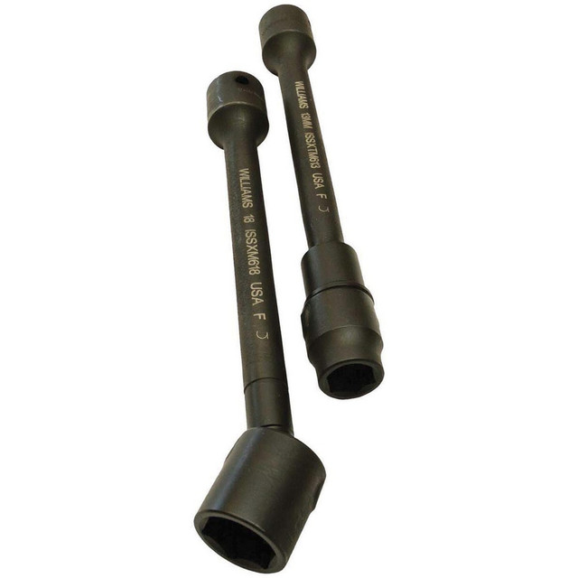 Williams JHWISFXT1216 Socket Extensions; Tool Type: Tension Socket Flextensions ; Extension Type: Non-Impact ; Drive Size: 3/8in (Inch); Finish: Black Industrial ; Overall Length (Decimal Inch): 12.5700 ; Material: Steel